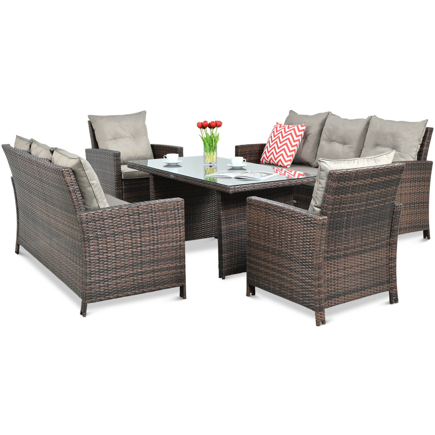 IBIZA FAMILY BROWN SET