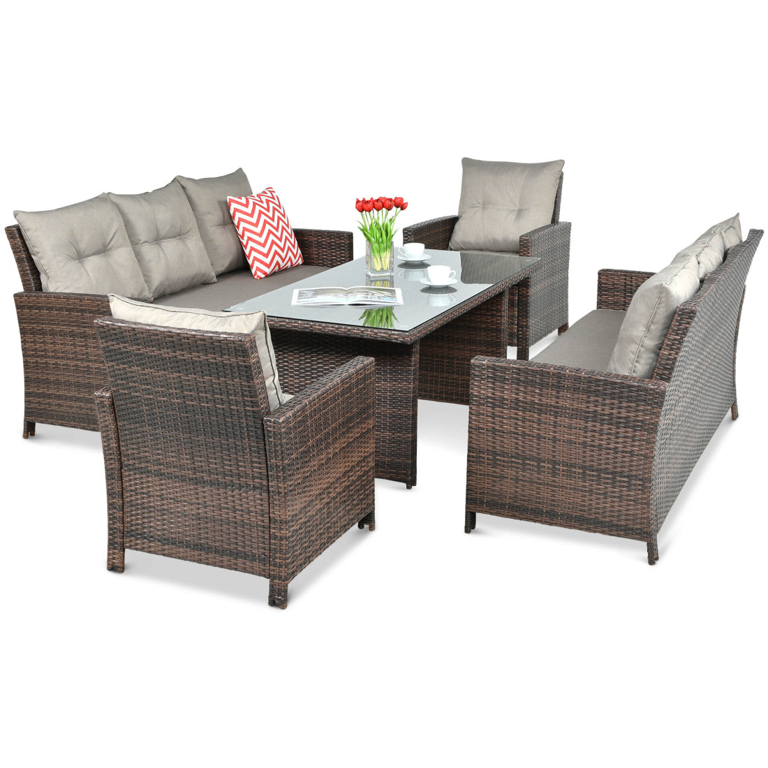 IBIZA FAMILY BROWN SET