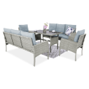 Zestaw ogrodowy technorattan CORTINA FAMILY Dolphin Grey
