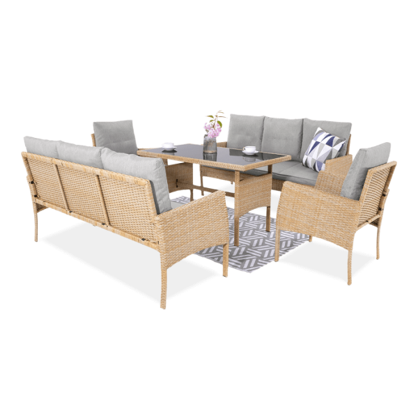 Zestaw technorattanowy CORTINA FAMILY Beige