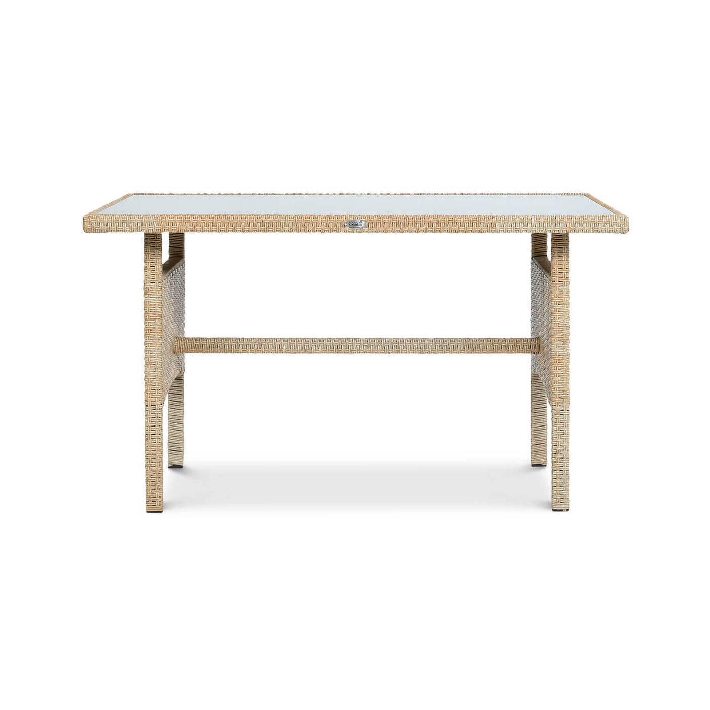 Jadalniany stół pokryty szkłem hartowanym