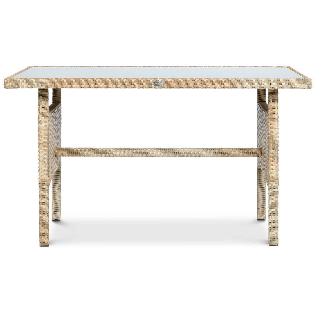 Jadalniany stół pokryty szkłem hartowanym