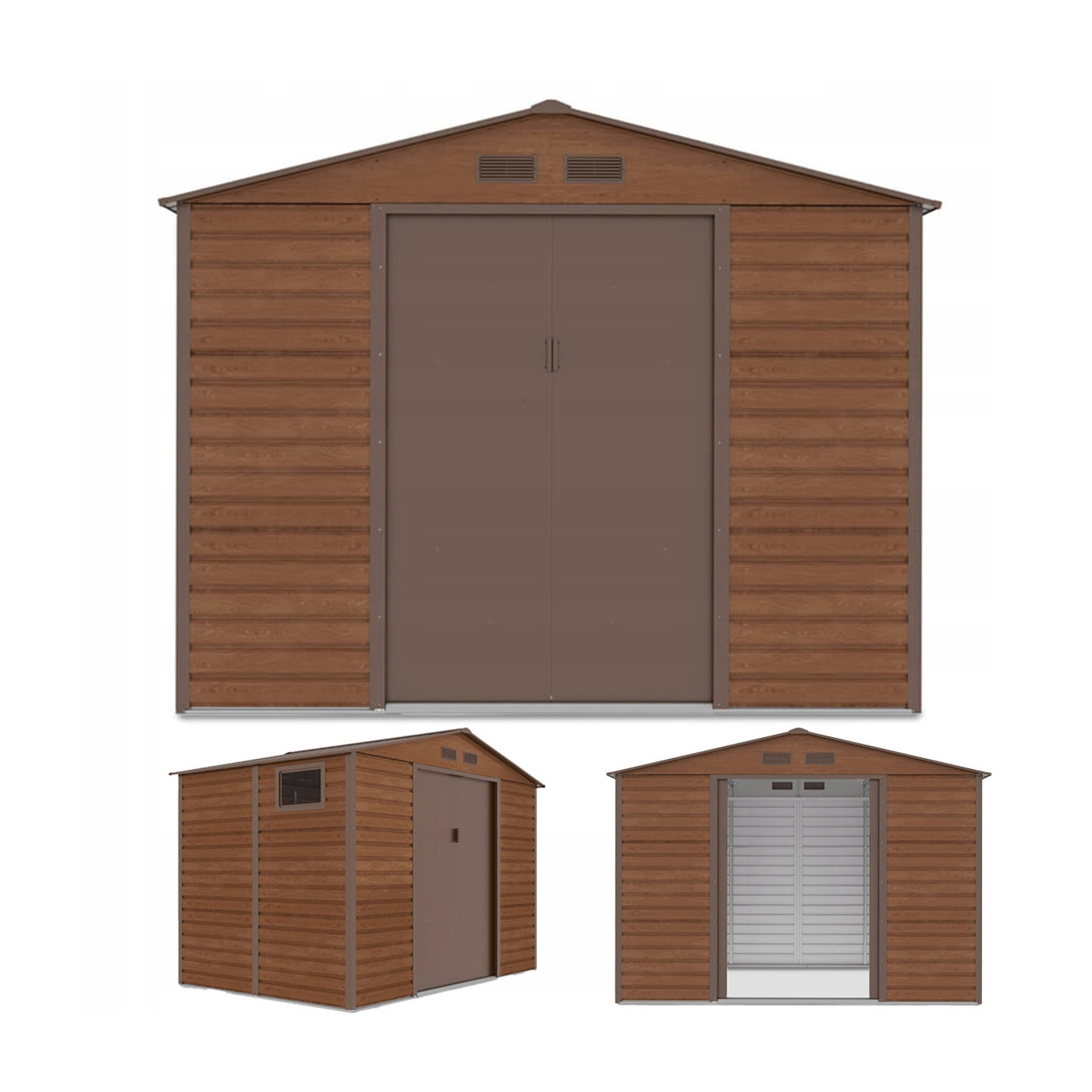 Rycina z widokiem na domek narzędziowy Montreal z różnych perspektyw 