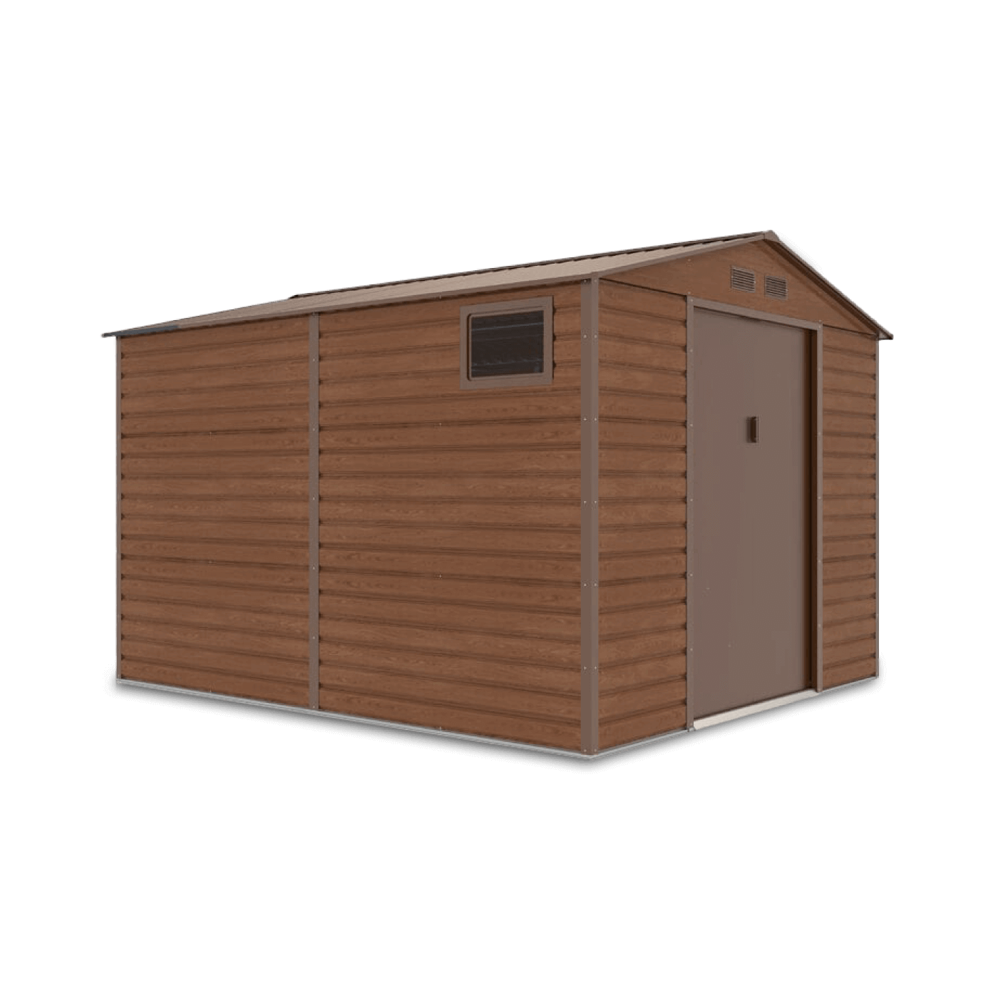 Domek narzędziowy Montreal 277x319 cm na białym tle 