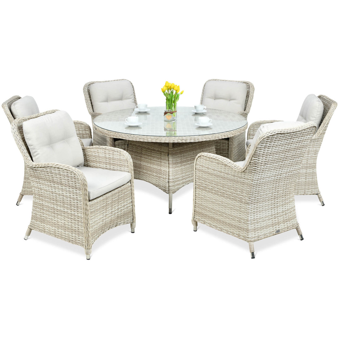 BARCELONA 6/140 BEIGE SET