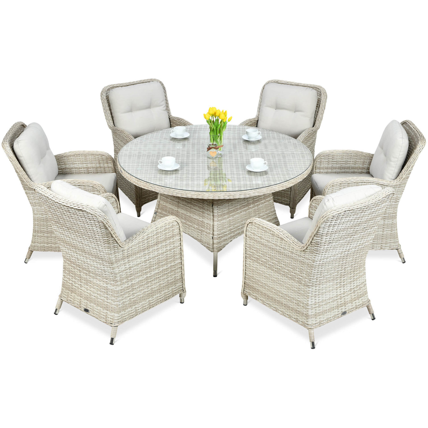 BARCELONA 6/140 BEIGE SET