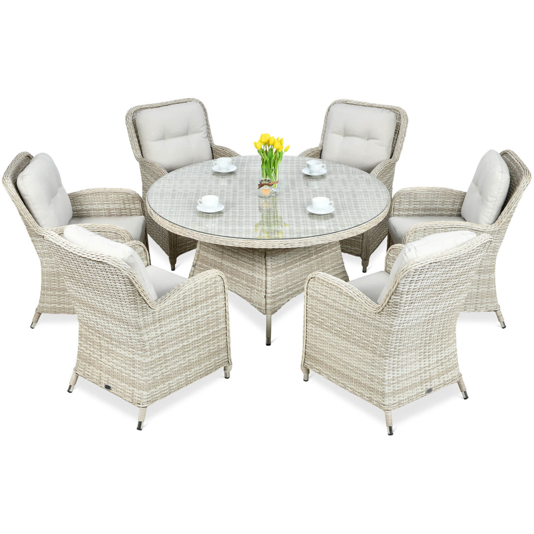 BARCELONA 6/140 BEIGE SET