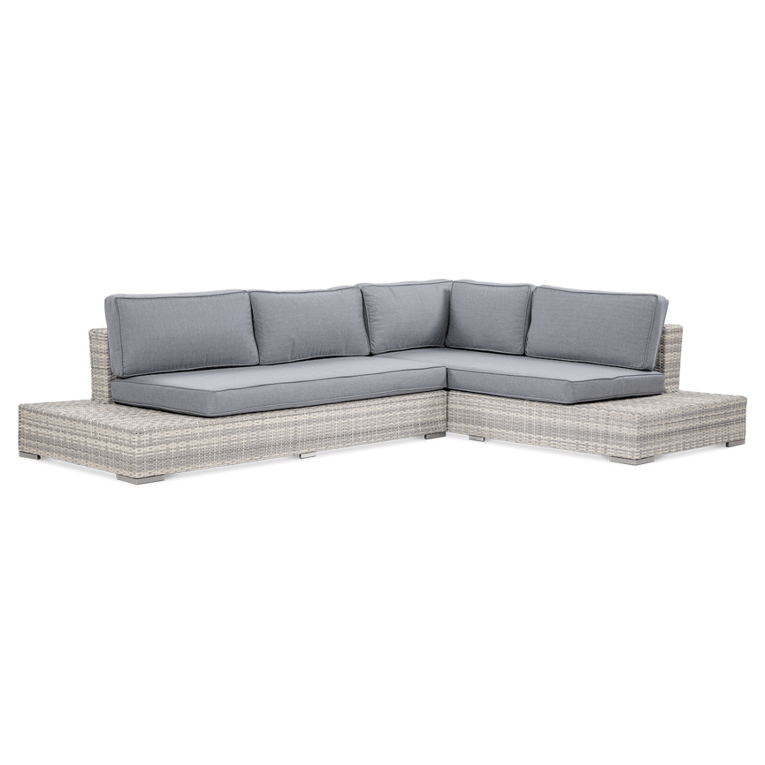 Przód narożnika Verona White Grey