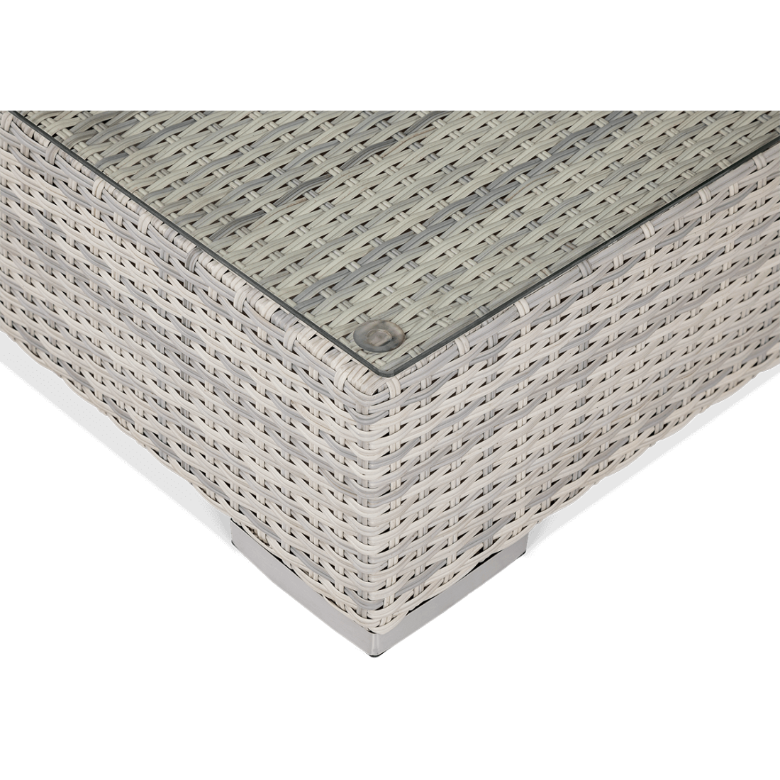 Widok z góry na blat wykonany ze szkła hartowanego