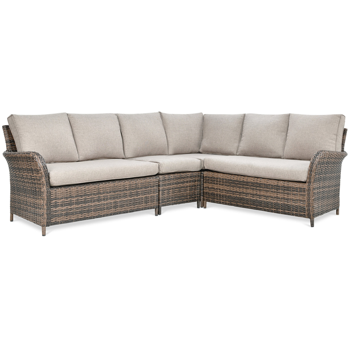 Naroznik technorattanowy Ventura Grand Brown