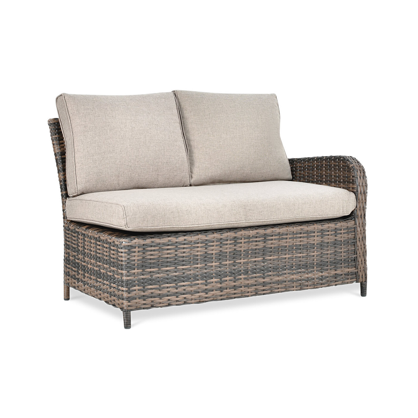 Naroznik technorattanowy Ventura Grand Brown