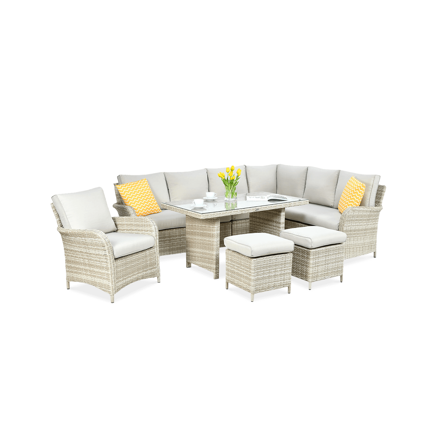 Narożnik Technorattanowy Ventura Grand Beige