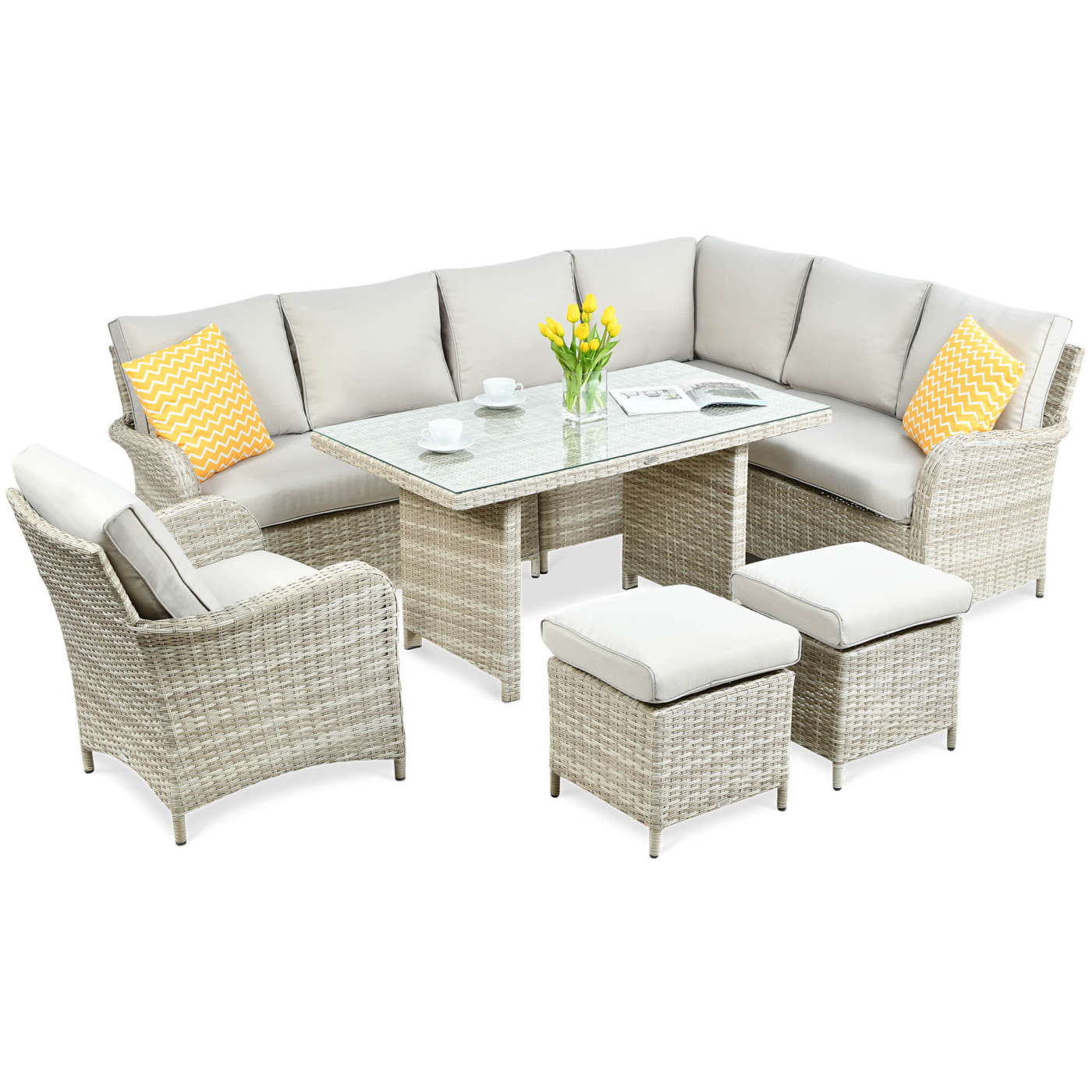 Narożnik Technorattanowy Ventura Grand Beige