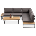 EMERSON CORNER SOFA DARK GREY