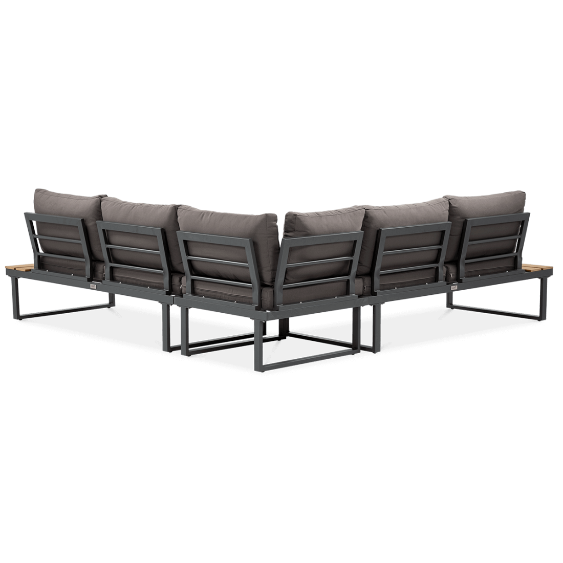 Przód ciemno-szarego narożnika