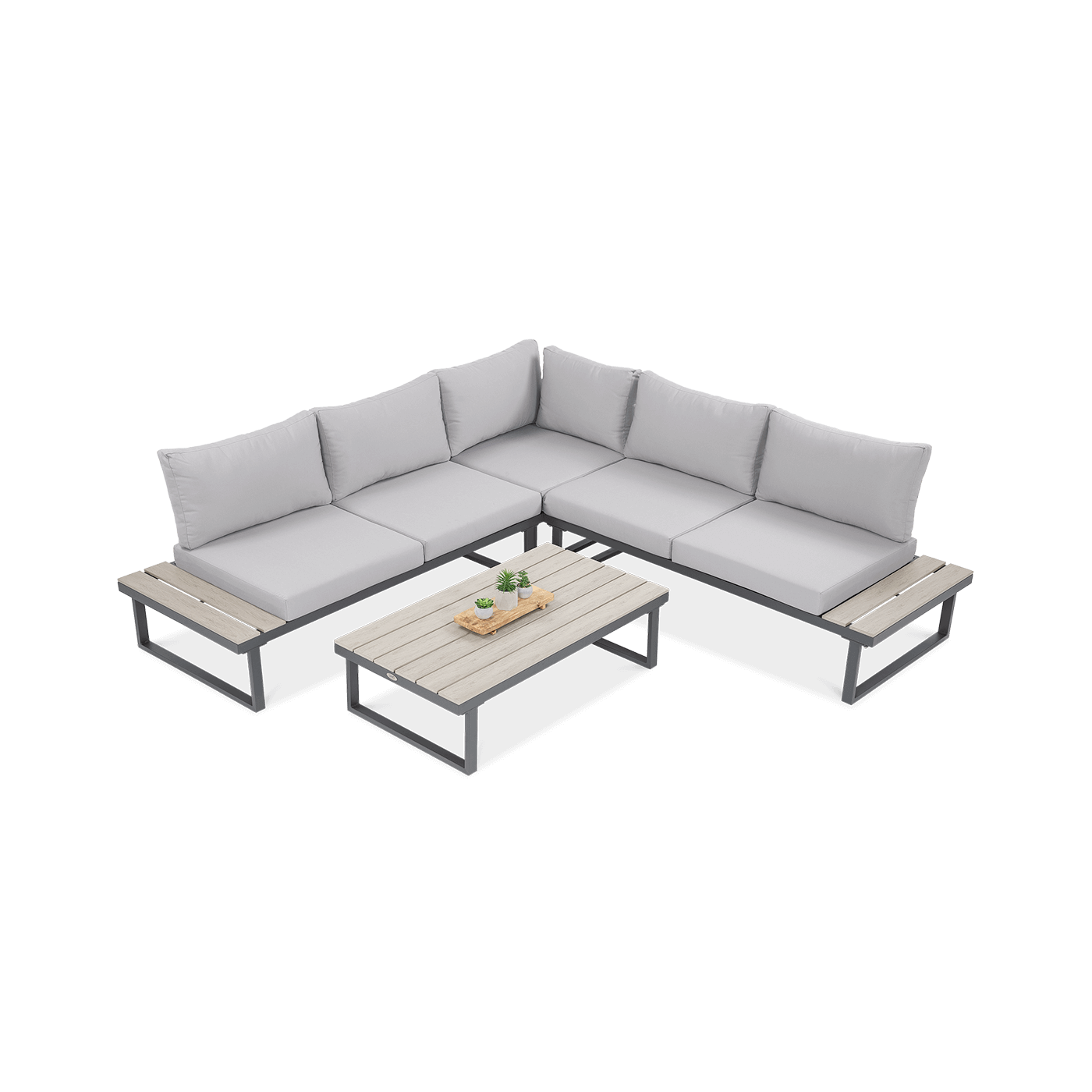 Narożnik ogrodowy EMERSON Light Grey