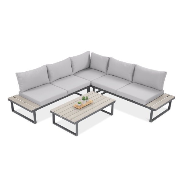 Narożnik ogrodowy EMERSON Light Grey