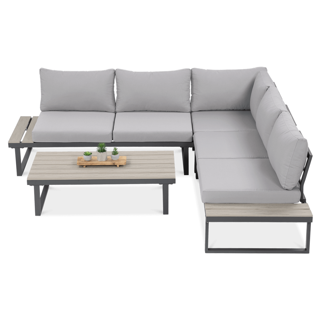 Nowoczesne meble do ogrodu lub na taras EMERSON Light Grey