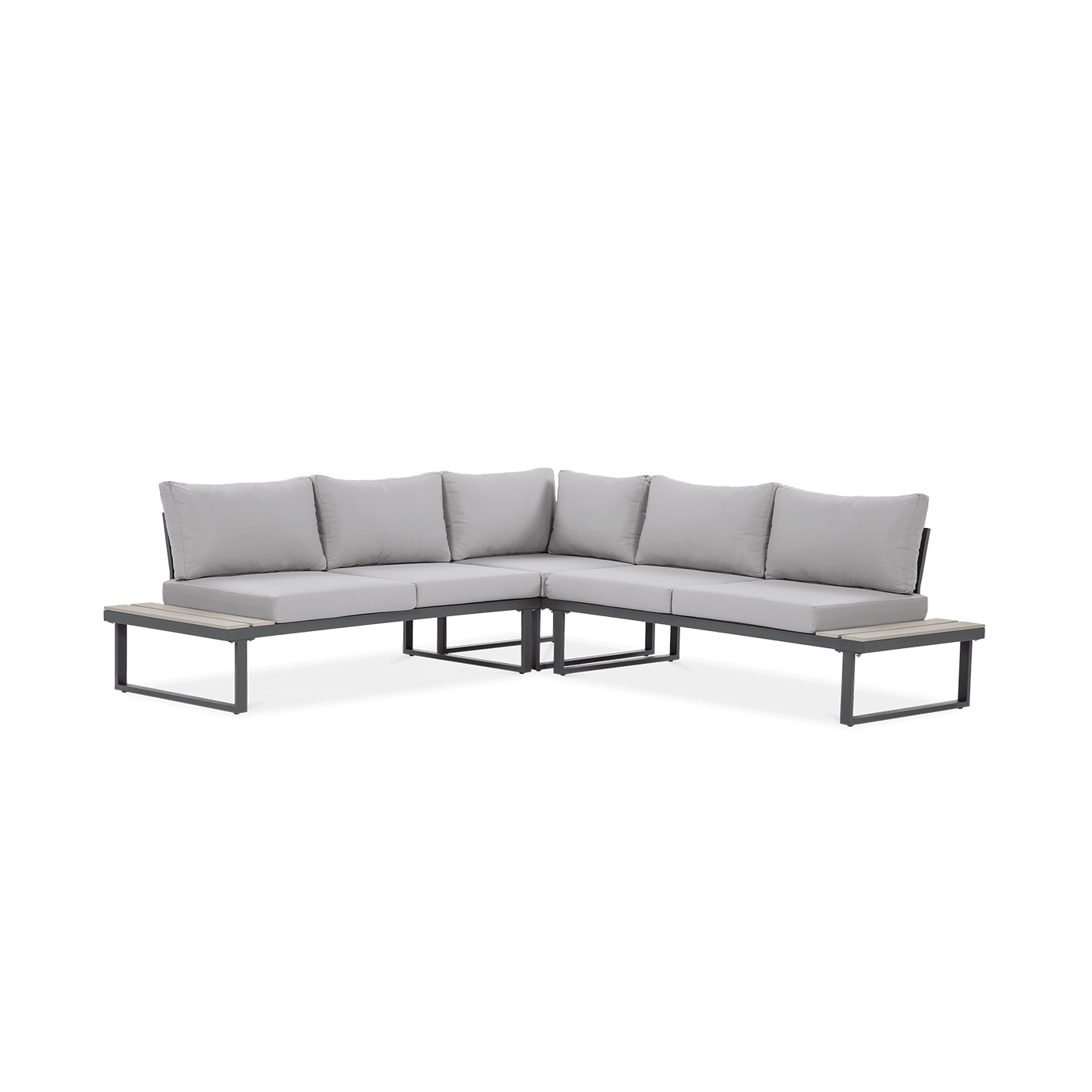 Przód jasno-szarego narożnika