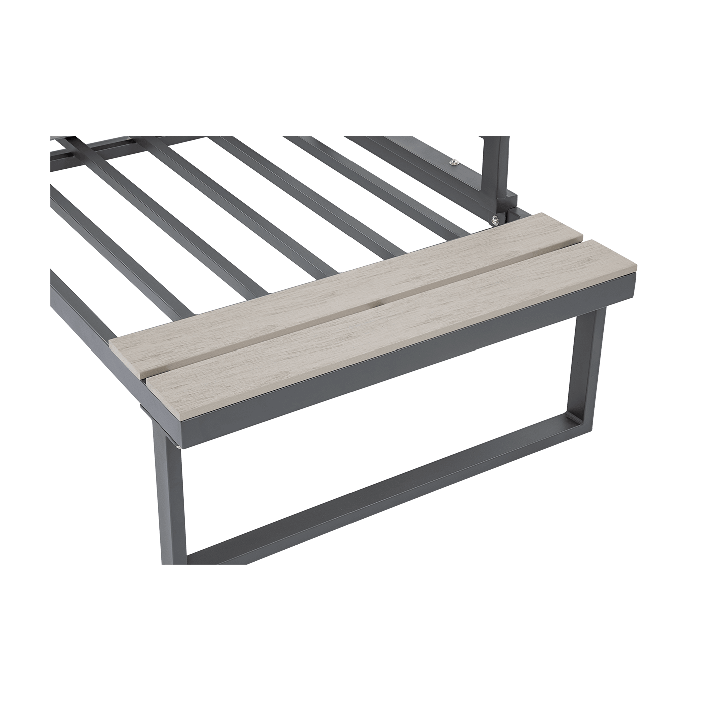 Widok na stolik pomocniczy boczny znajdujący się w narożniku