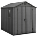 Grafitowy domek DARWIN o wymiarach 190x244cm na narzędzia ogrodowe
