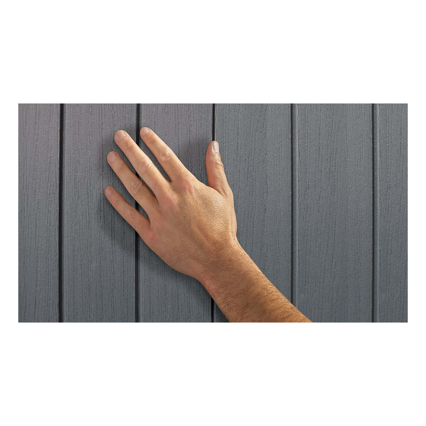 Struktura narzędziowni przypominająca drewno