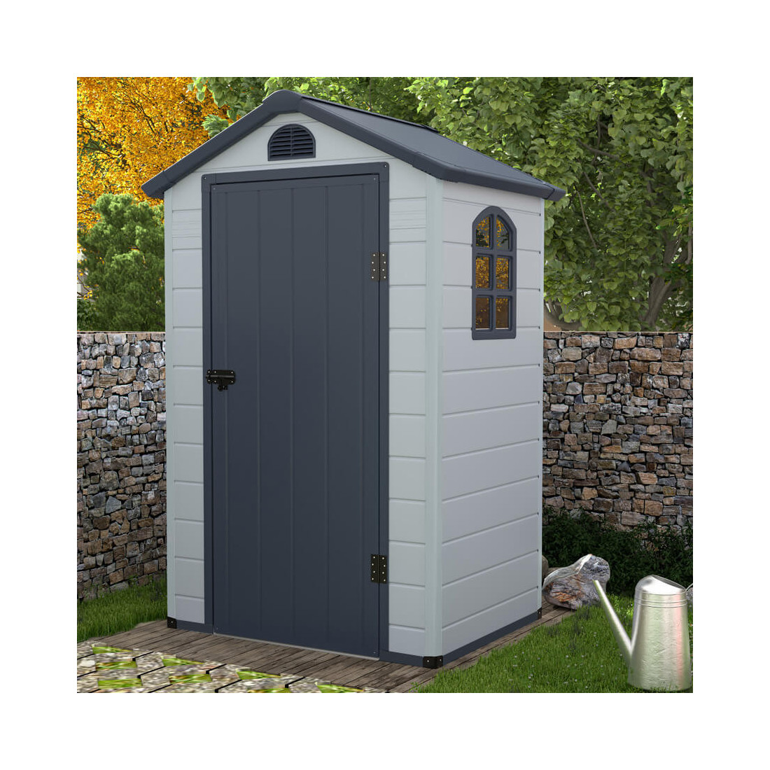 Aranżacja w ogrodzie domku na narzędzia VERMONT 134x104cm