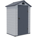 Widok boczny na domek narzędziowy VERMONT 134x104cm Light Grey
