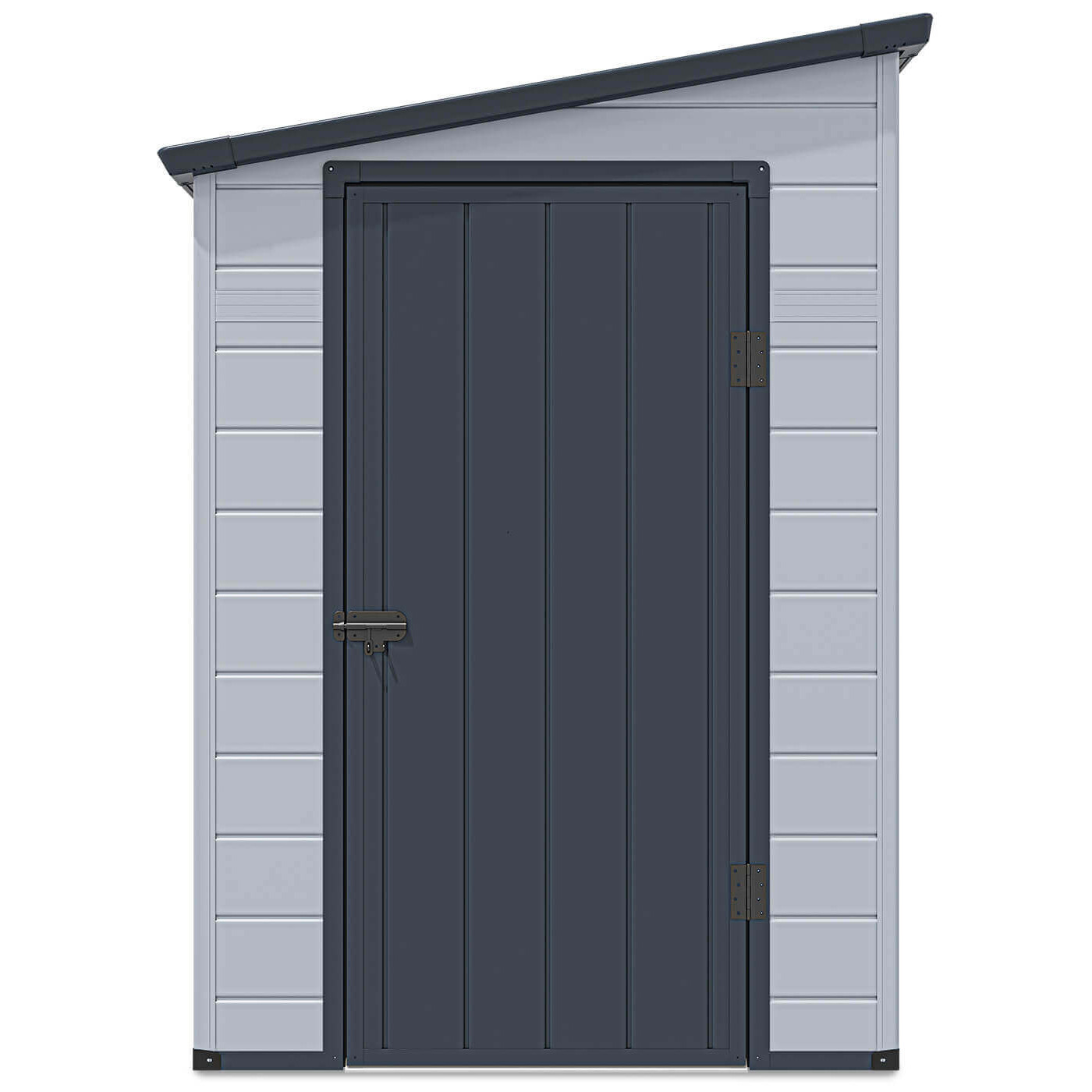 Zdjęcie ukazujące drzwi i front szopy ogrodowej BOSTON 143x248 Hardmaister