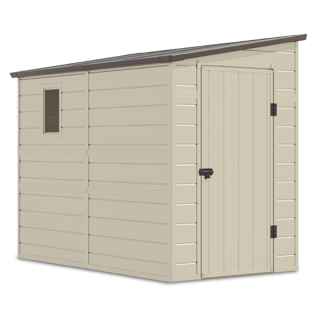 Domek ogrodowy BOSTON 143x248cm w beżowym kolorze od firmy Hardmaister