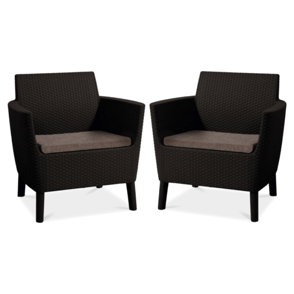 Zestaw mebli balkonowych Salemo Duo Brown - Focus Garden