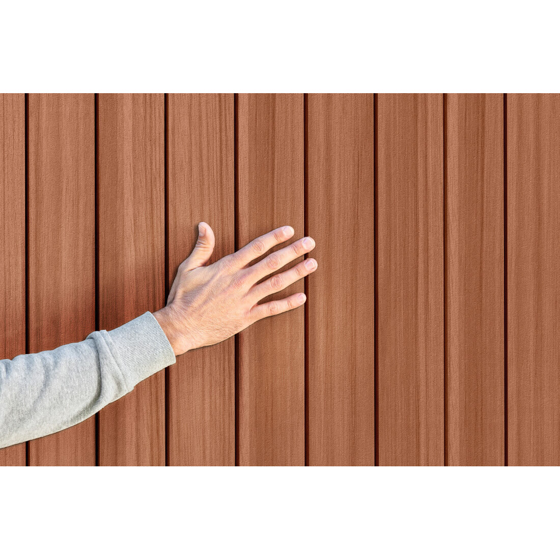 Struktura narzędziowni przypominająca drewno