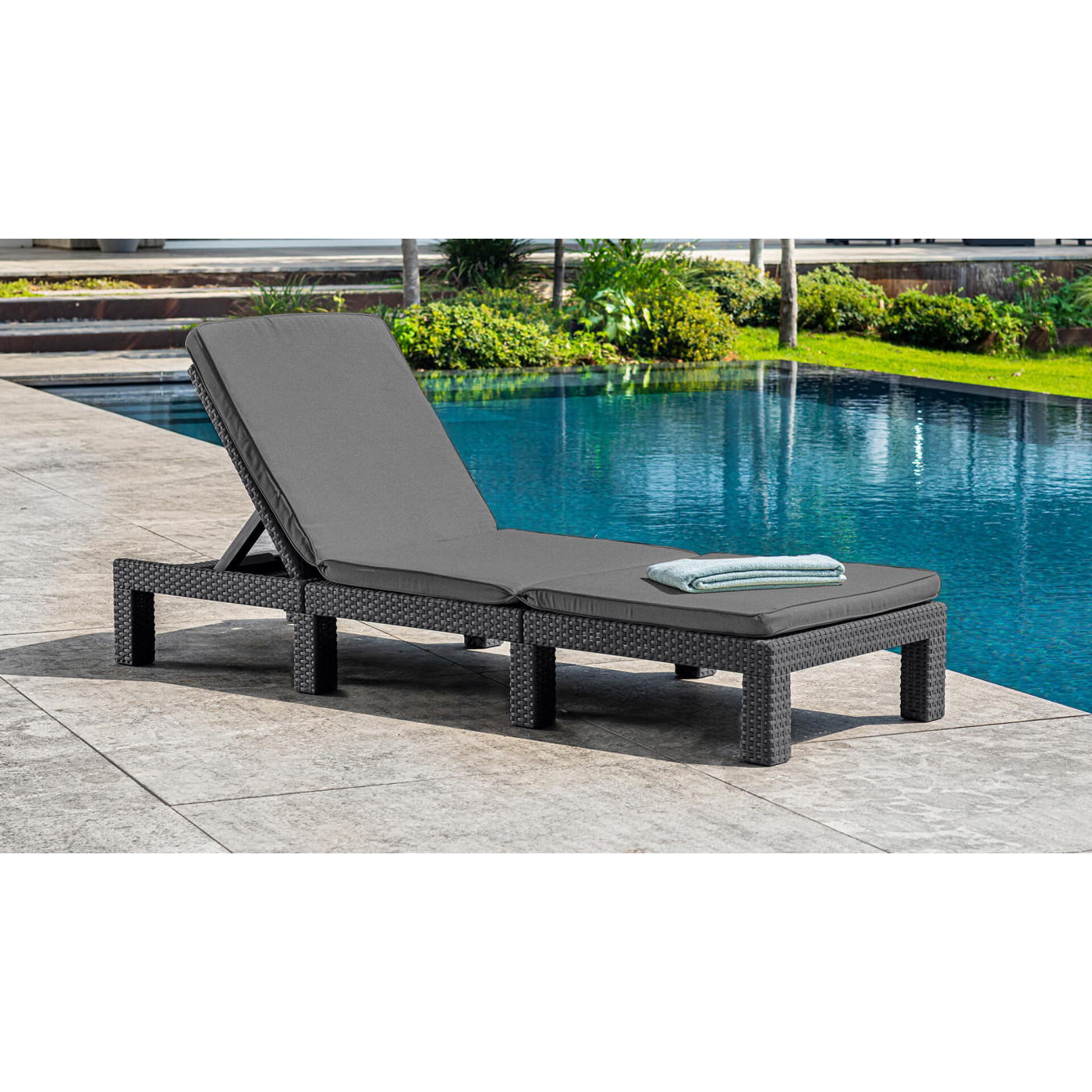 DAYTONA DELUXE GRAPHITE DECK CHAIR