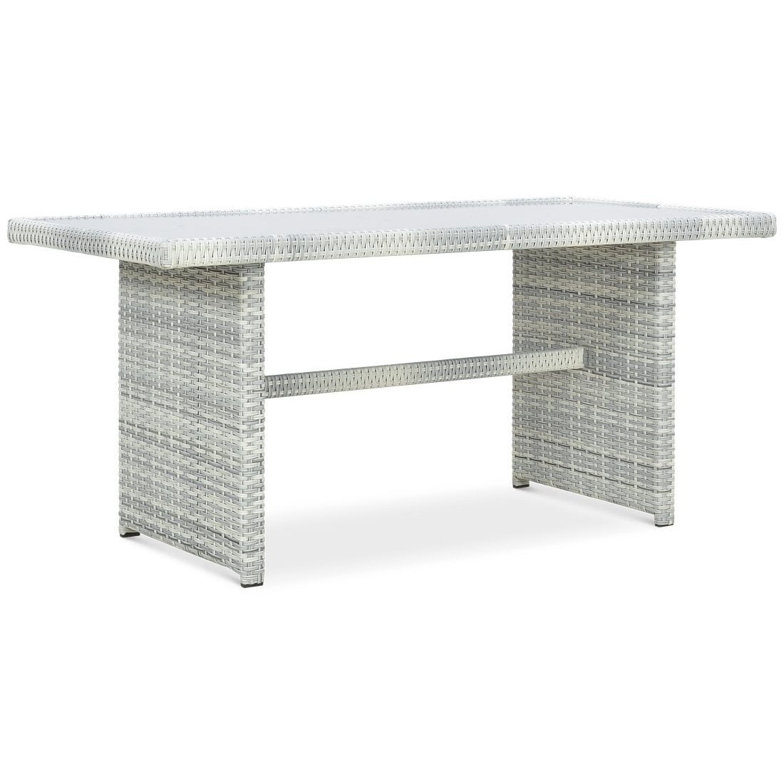 BORNEO ZESTAW+PUFY WHITE GREY