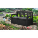 EDEN GARDEN BENCH BOX/BENCH GRAPHITE
