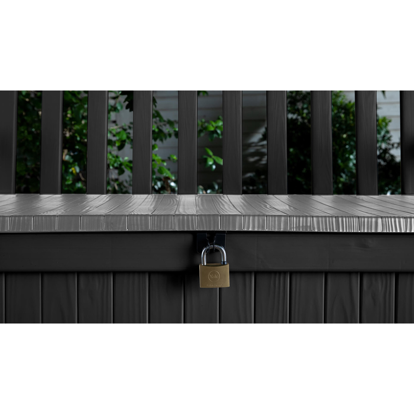 EDEN GARDEN BENCH BOX/BENCH GRAPHITE