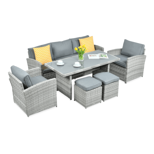 BORNEO SET + STONE GREY PUFFS