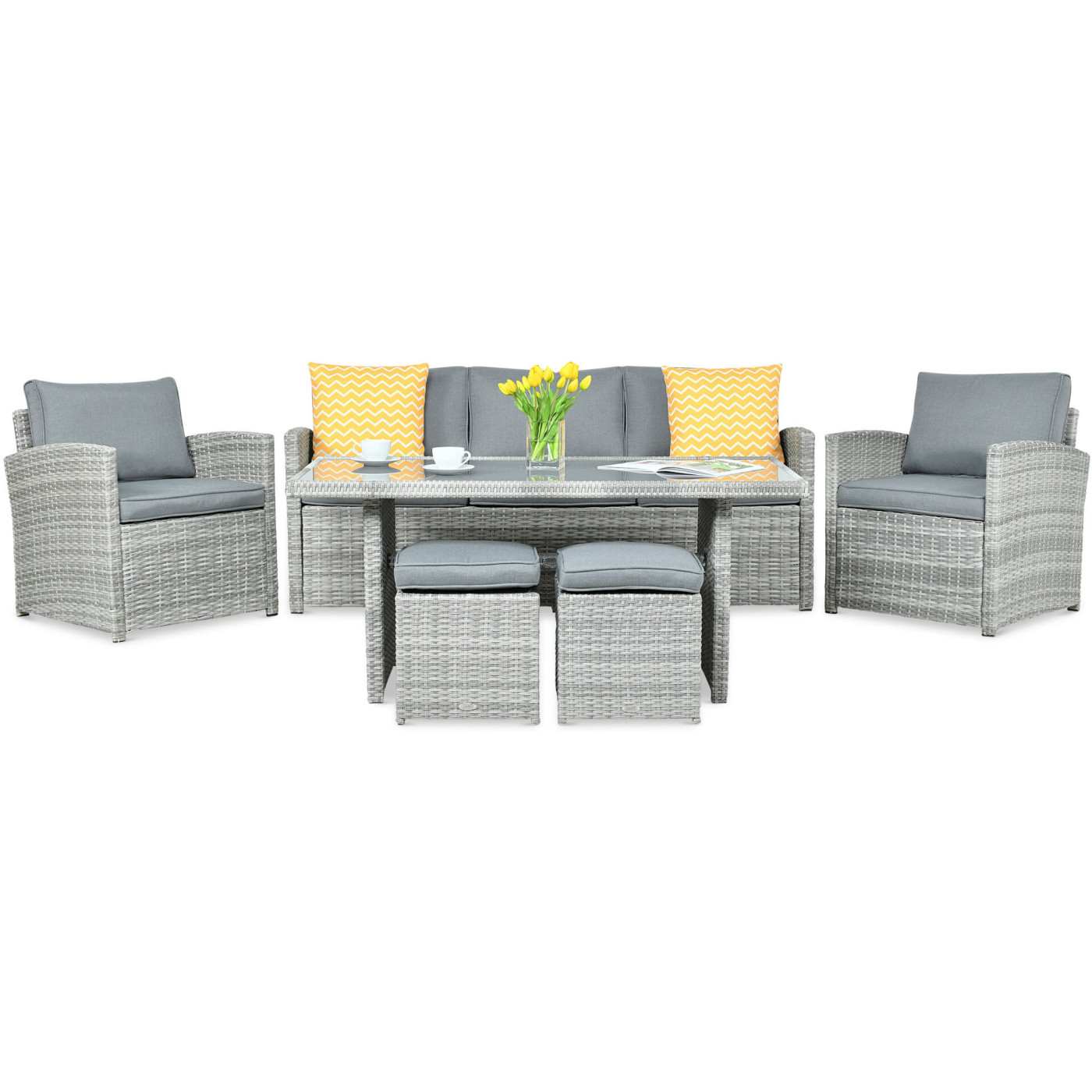 BORNEO SET + STONE GREY PUFFS