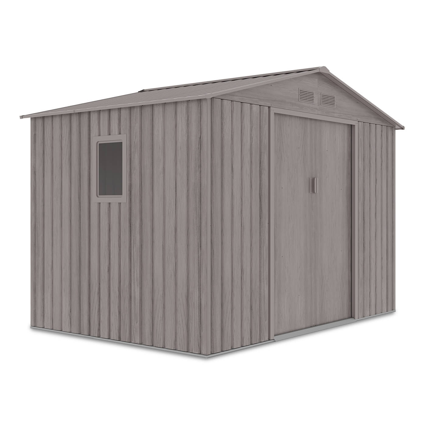 Boczna ściana z oknem domku na narzędzia HUDSON Light Wood 277x191 cm