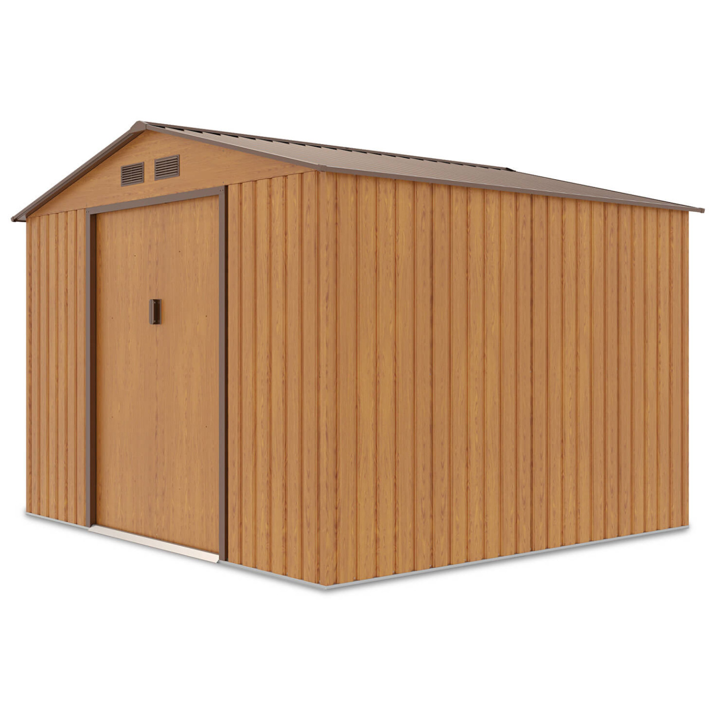 Widok na bok domku narzędziowego Hudson 277x255cm