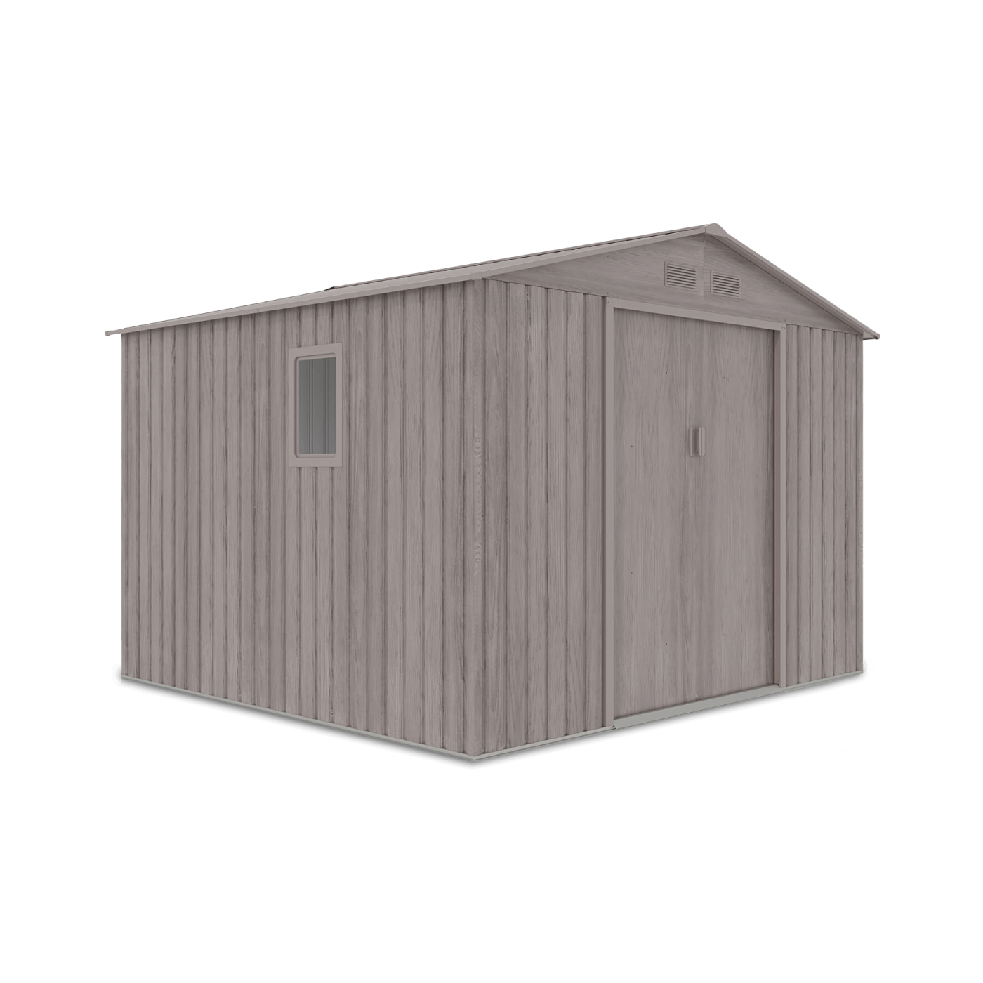 Domek narzędziowy HUDSON 277x255cm Light Wood - na białym tle 