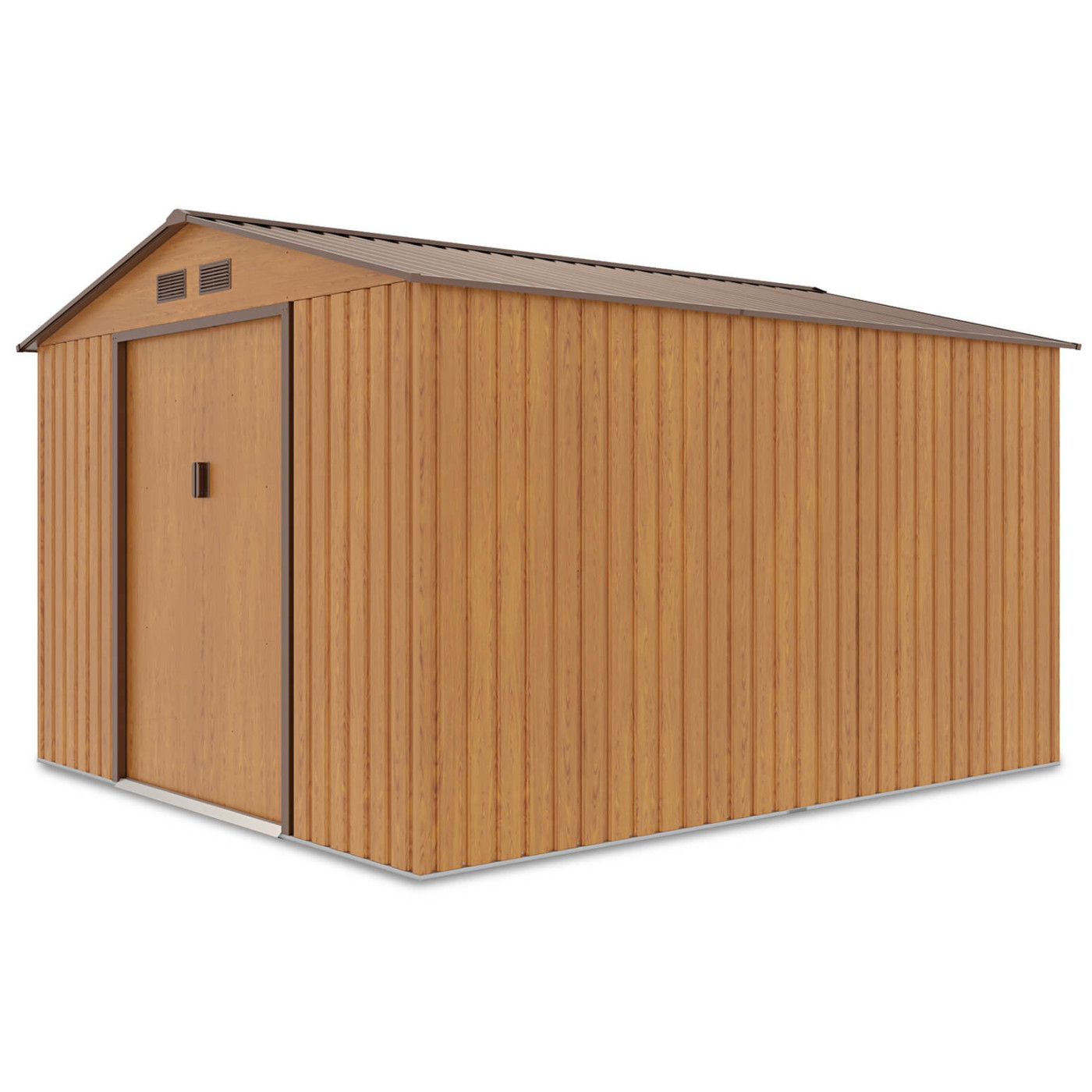 Rzut boczny domku narzędziowego Hudson Oak Brown - Hardmaister 