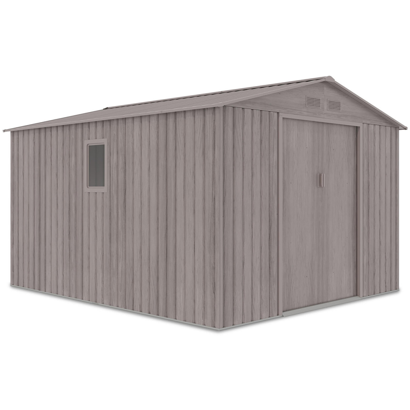 Domek narzędziowy HUDSON 277x319cm Light Wood na białym tle