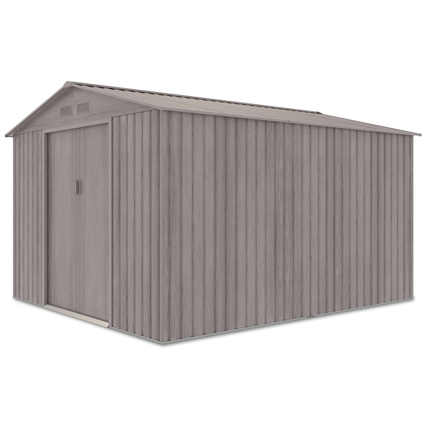 Rzut boczny domku narzędziowego HUDSON 277x319cm Light Wood na białym tle