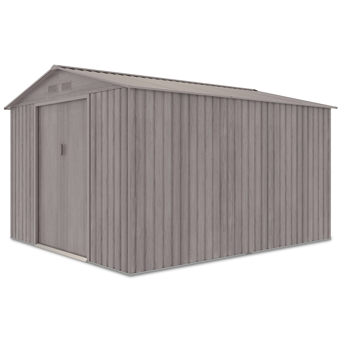 Rzut boczny domku narzędziowego HUDSON 277x319cm Light Wood na białym tle