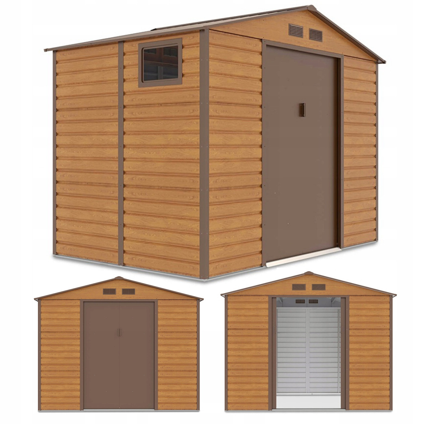 Rycina z widokiem na domek narzędziowy Montreal z różnych perspektyw