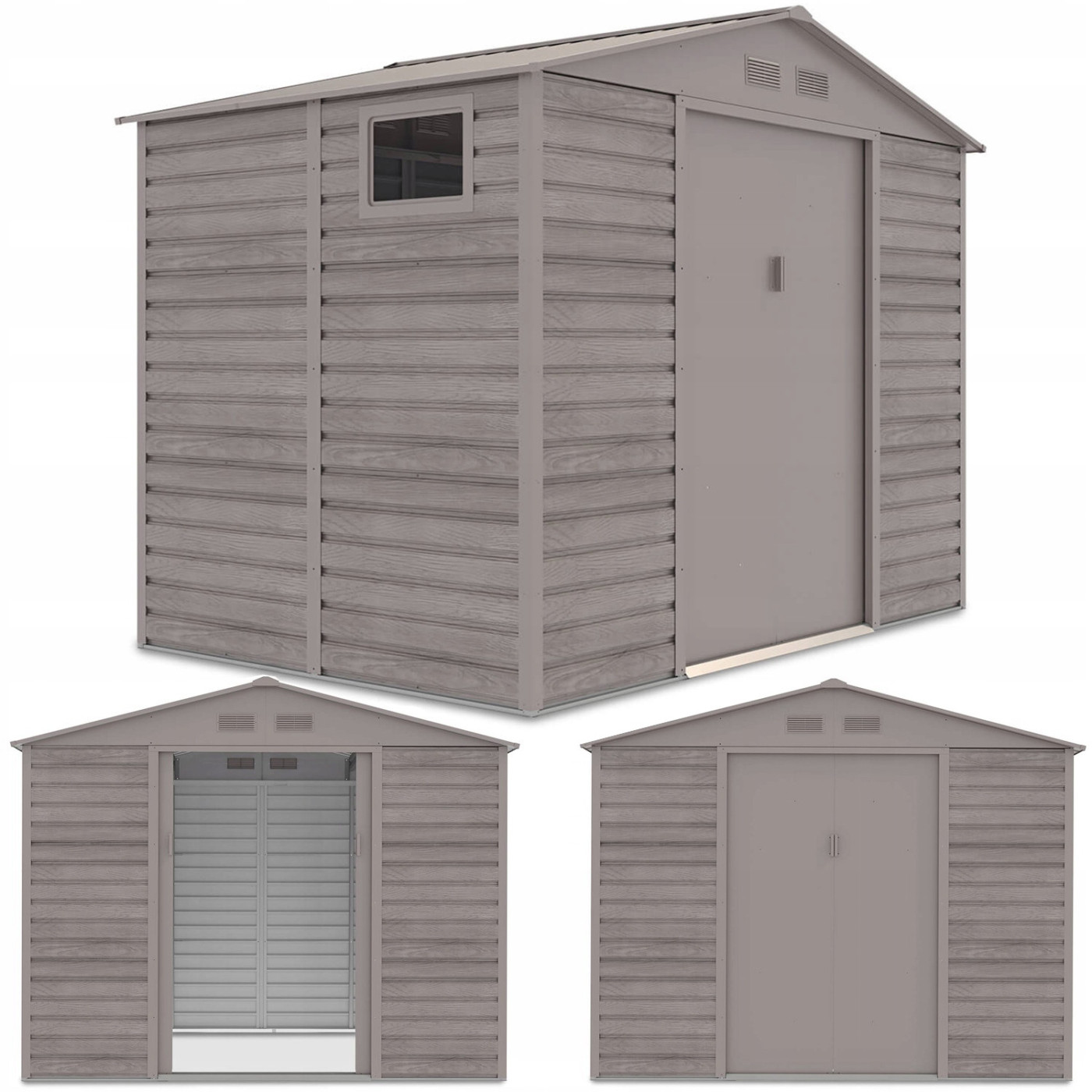 Rycina z widokiem na domek narzędziowy Montreal z różnych perspektyw 