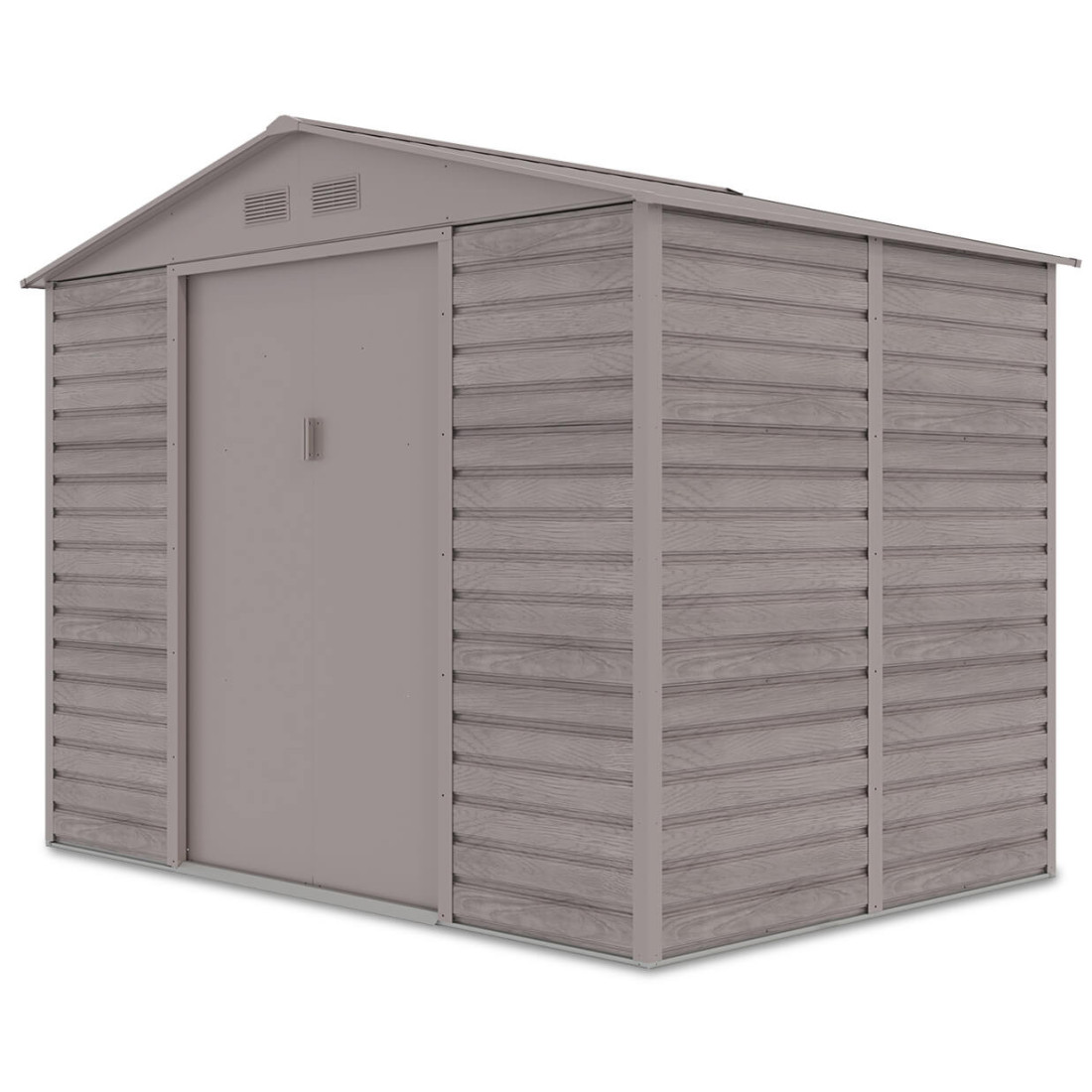 Widok boczny na domek narzędziowy MONTREAL 277x195cm