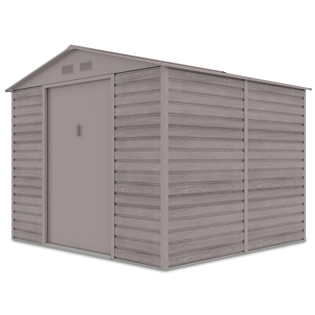 Widok boczny na domek narzędziowy Montreal 277x259