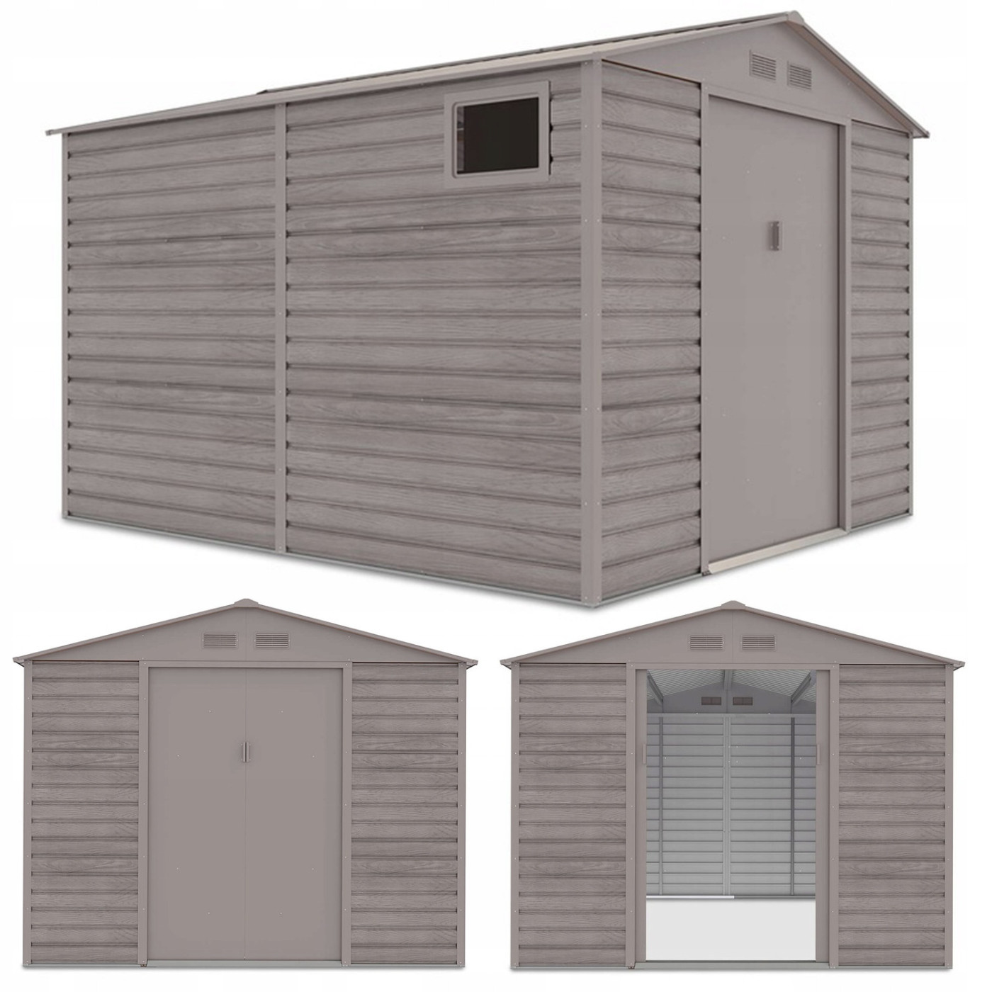 Rycina z rzutami domku narzędziowego Montreal 277x319 cm - Hardmaister